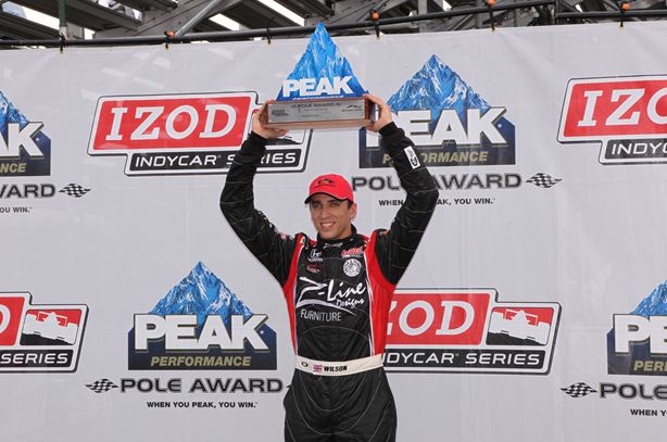 Pole winner Justin Wilson. Photo by Ron McQueeney